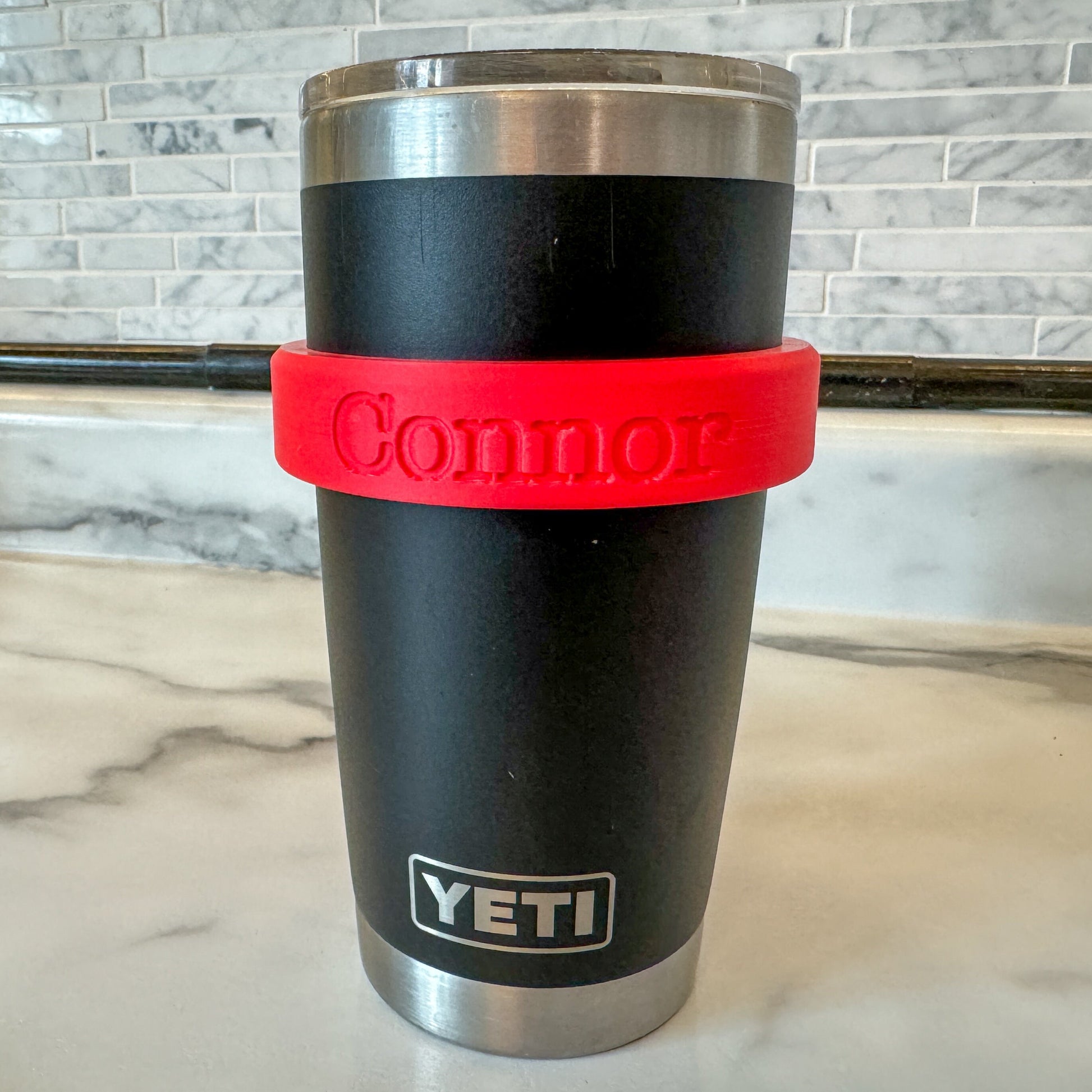 Personalized Yeti Tumbler Handle | Fits your 20oz Rambler | Grab your coffee and go!