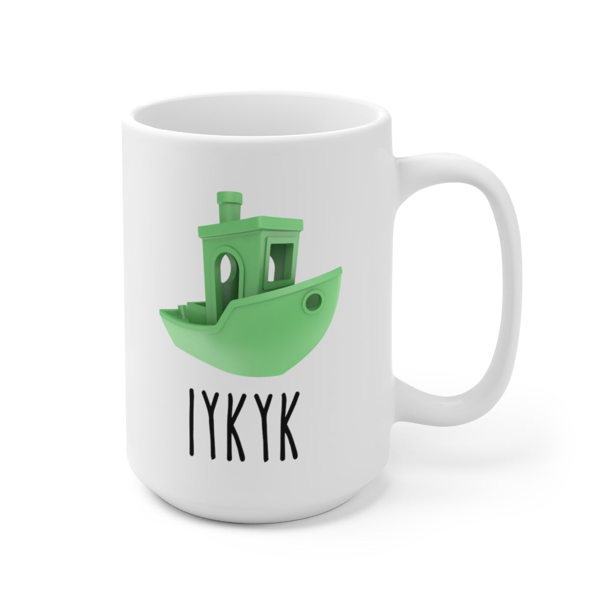 Benchy 3D Printing Coffee Mug, IYKYK 3D Print Coffee Mug, 3D Printed Benchy Mug, Gift for 3D Printing